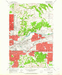1963 Map of Spokane NE, Spokane County, WA — High-Res | Pastmaps